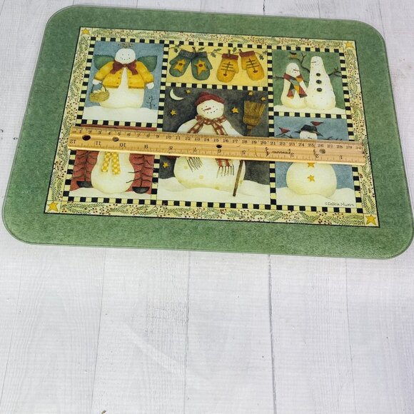 Debbie Mumm Creative Tops Christmas Holiday Tempered Glass Counter Top Protector - Picture 9 of 16